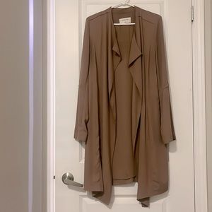 Babaton Quincey Taupe Open Coat